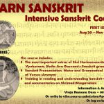 Advanced Sanskrit Course Aug 2015
