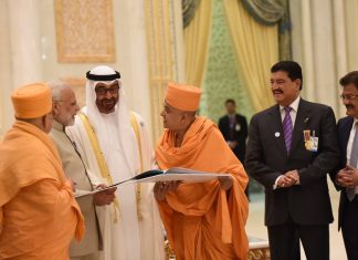Hindus open Temple in Abu Dhabi UAE